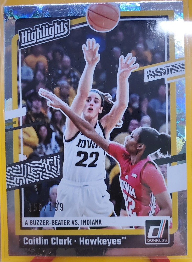 2024 Panini Caitlin Clark #H6 Floating Hearts RC /199 - Iowa Hawkeyes NCAA Star