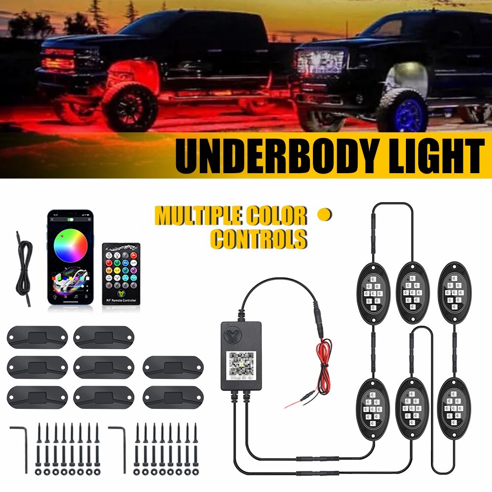 Waterproof DC 12V Motor LED Underglow Underbody Light For Car Motorcycle Truck