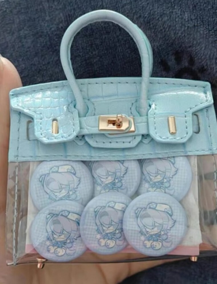 Mini Clear PVC Purse Keychain Holder for Coins AirPods