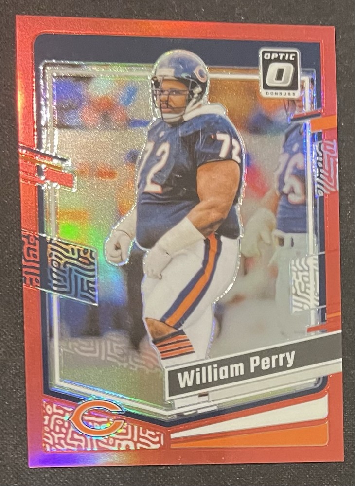 2023 Donruss Optic Football #37 William Perry “Refrigerator” Red Variation #/99