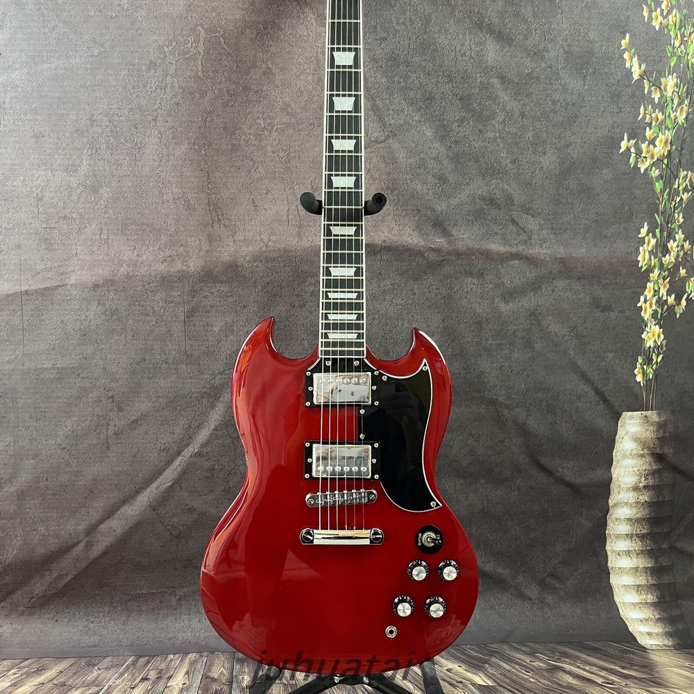 Red SG Standard Electric Guitar Chrome plated hardware H-H pickup Fast shipping