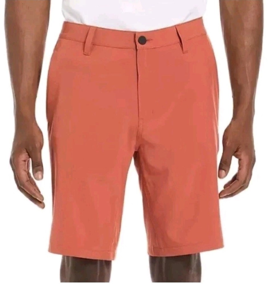 Hurley Men's All Day Hybrid Short, Size 30, Redwood, 4 Way Stretch, Quick Dry