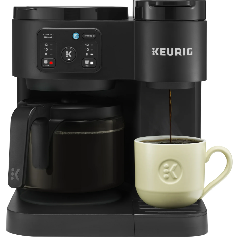 Keurig K Duo Essentials Pod Coffee Maker Hot & Iced Single Serve -Black