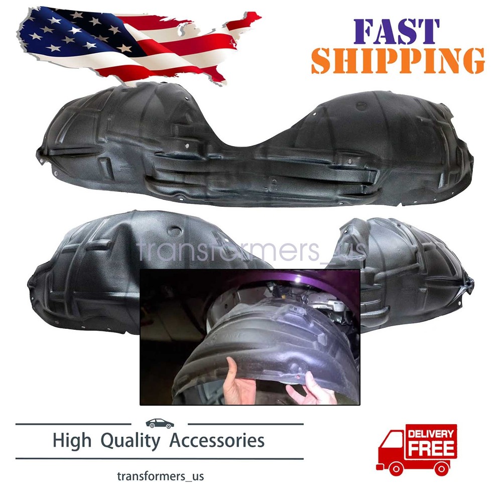 Fit 2015-2022 Dodge Challenger Driver&Passenger Side Fender Liner Set