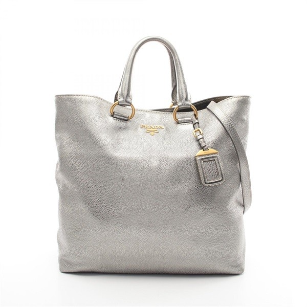 Prada Daino Leather Tote Bag Women's Authentic Used Damaged Bn1713