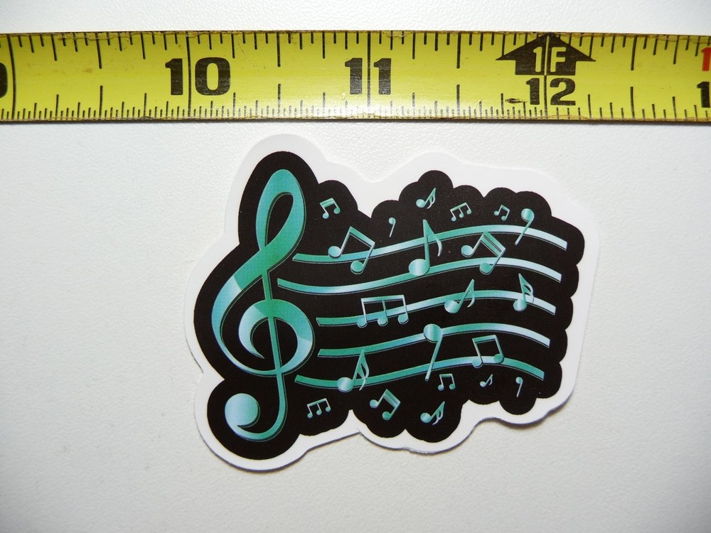 Music Note Sound Wave Decal for Musicians and Bands