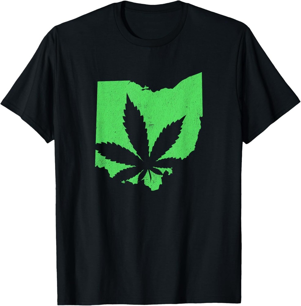 Ohio Pot Leaf 420 Marijuana Weed T-Shirt Hoodie T-Shirt Hoodie
