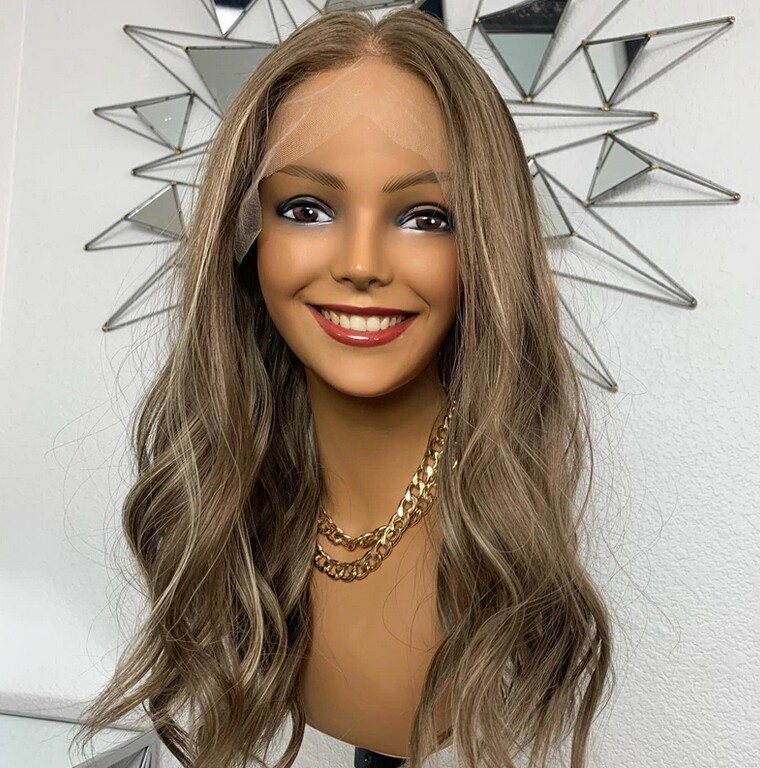 20I Highlight Blonde 13x4 Lace Front Natural Human Hair Wig for Women Daily