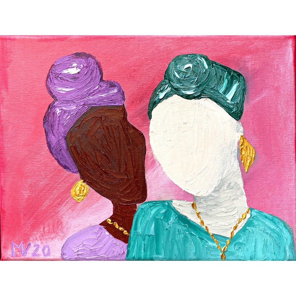 African Queen People Oil Painting Love Best Gift Painting Original Arts MSUSA