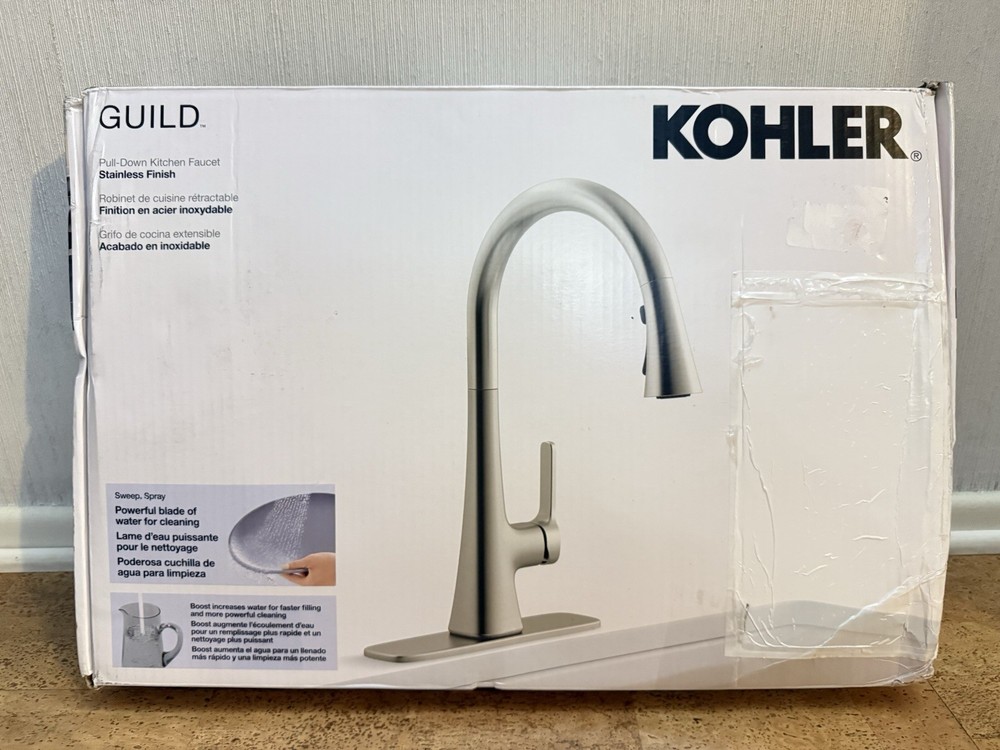 Kohler Guild Pull-Down Kitchen Faucet  - Stainless Finish