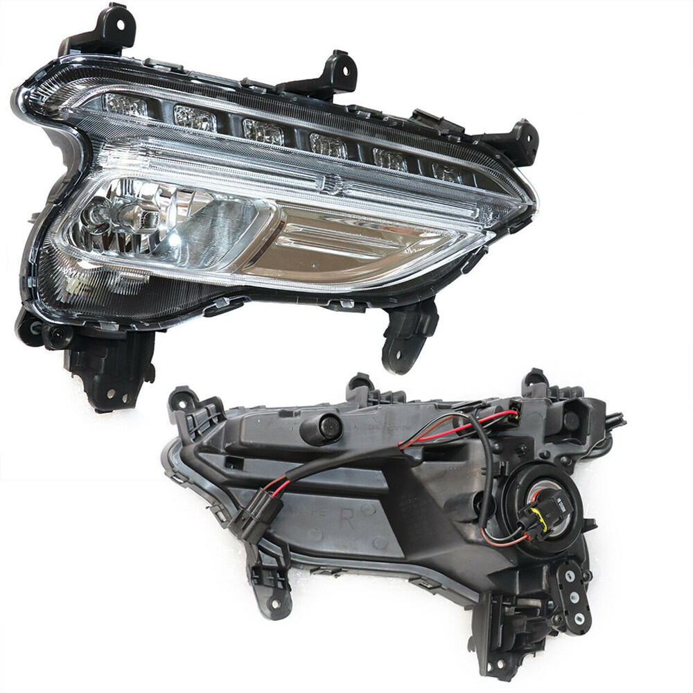 Right Side Fog Light Clear Lens For 2017 2018 Hyundai Santa Fe Sport 2.0L 2.4L