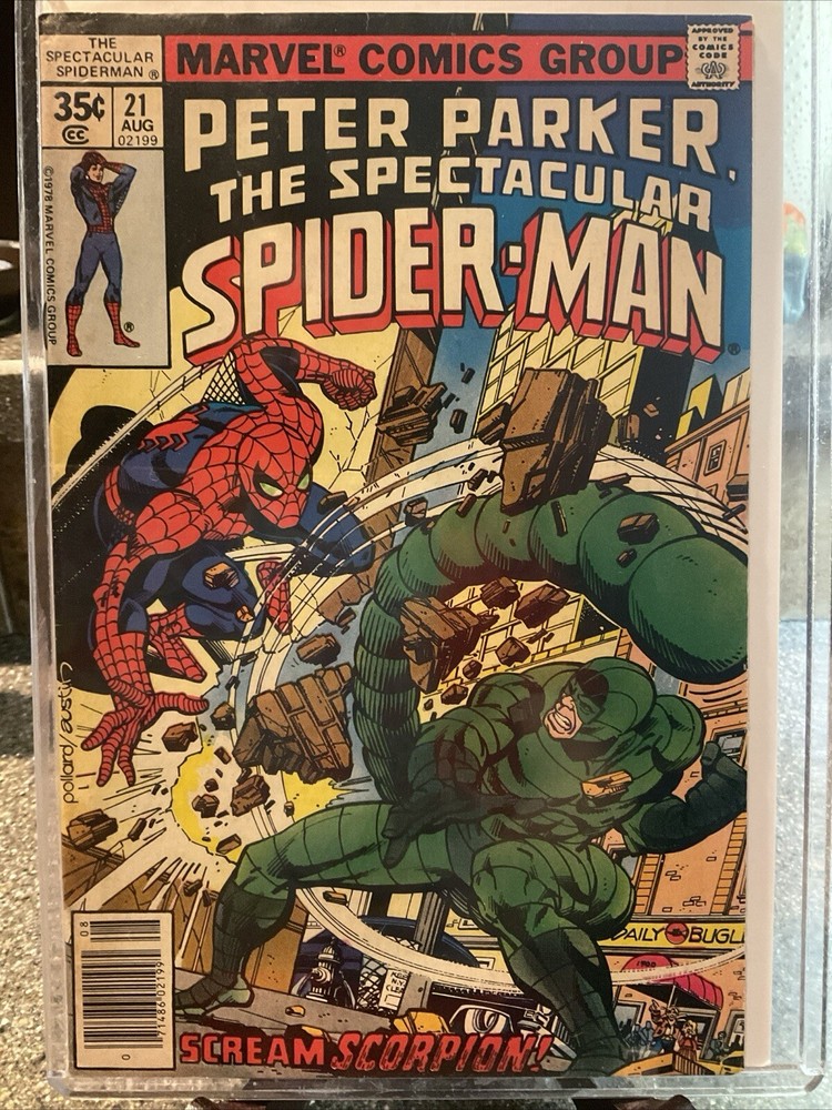 1978 Spectacular Spider-Man #21 VG – Scream Scorpion Battle  