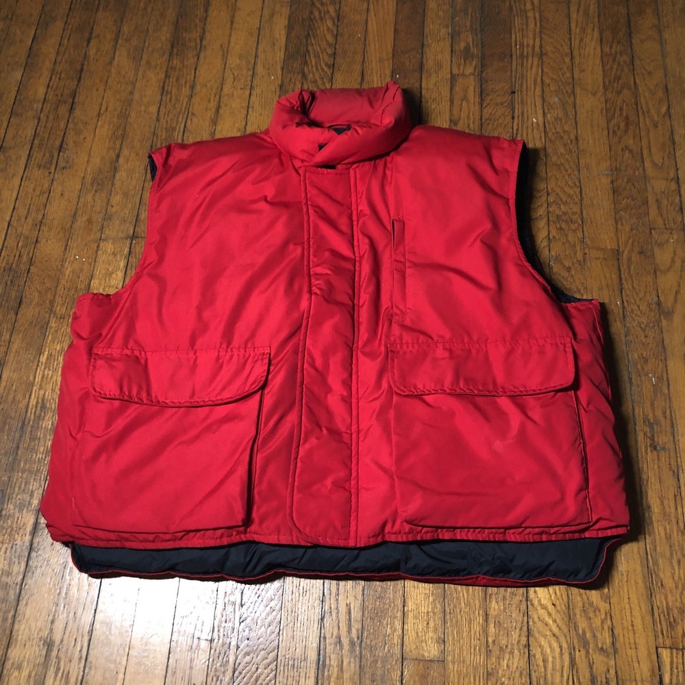 Cabela’s Goose Down Puffer Jacket Men’s Size 3XL Red Full Zip Outdoors Hiking