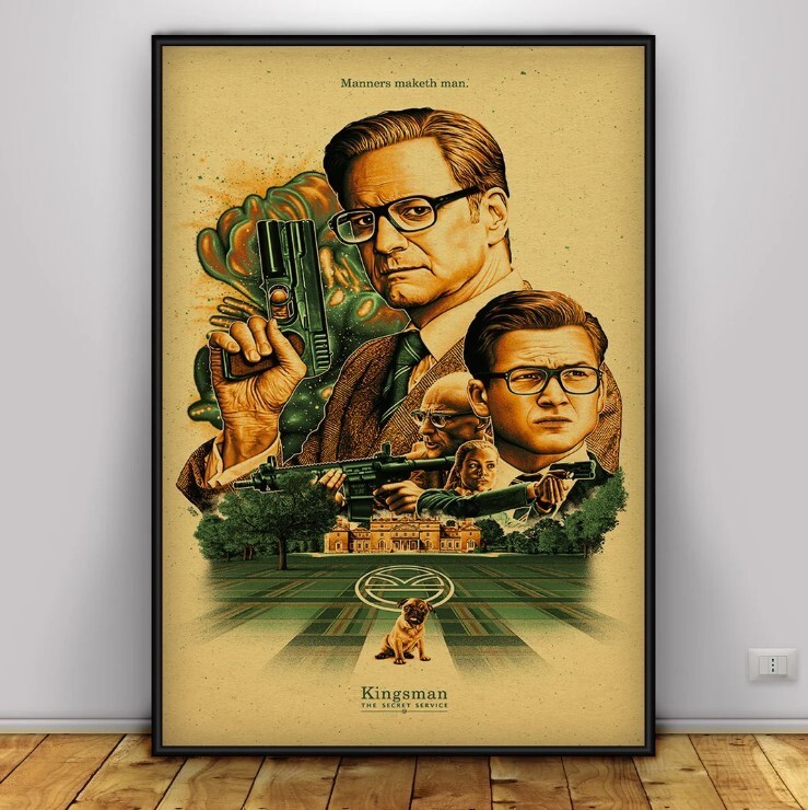 Kingsman Poster | Wall Art | Wall Prints | Home Decor | Kraft Paper Print 7