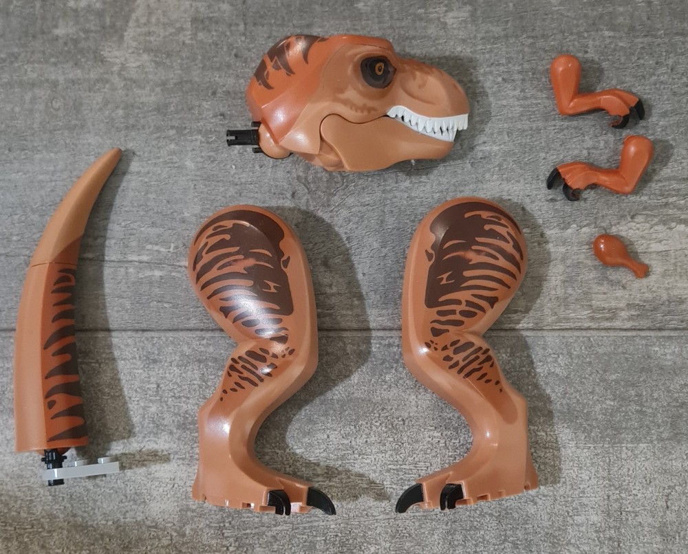 LEGO Jurassic World T. rex Dinosaur Figure  from 10758 / 75918  Parts Only As Is