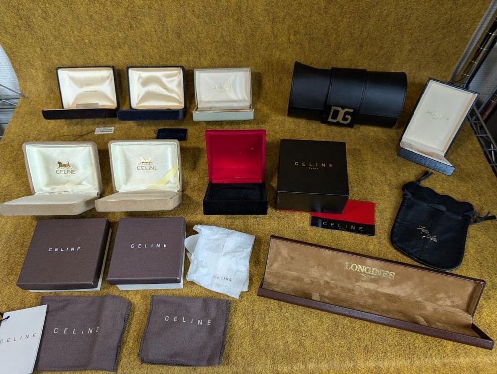 CELINE D&G GIVENCHY Empty Box Jewelry Box Storage Travel Pouch LOT Gift mzmr A