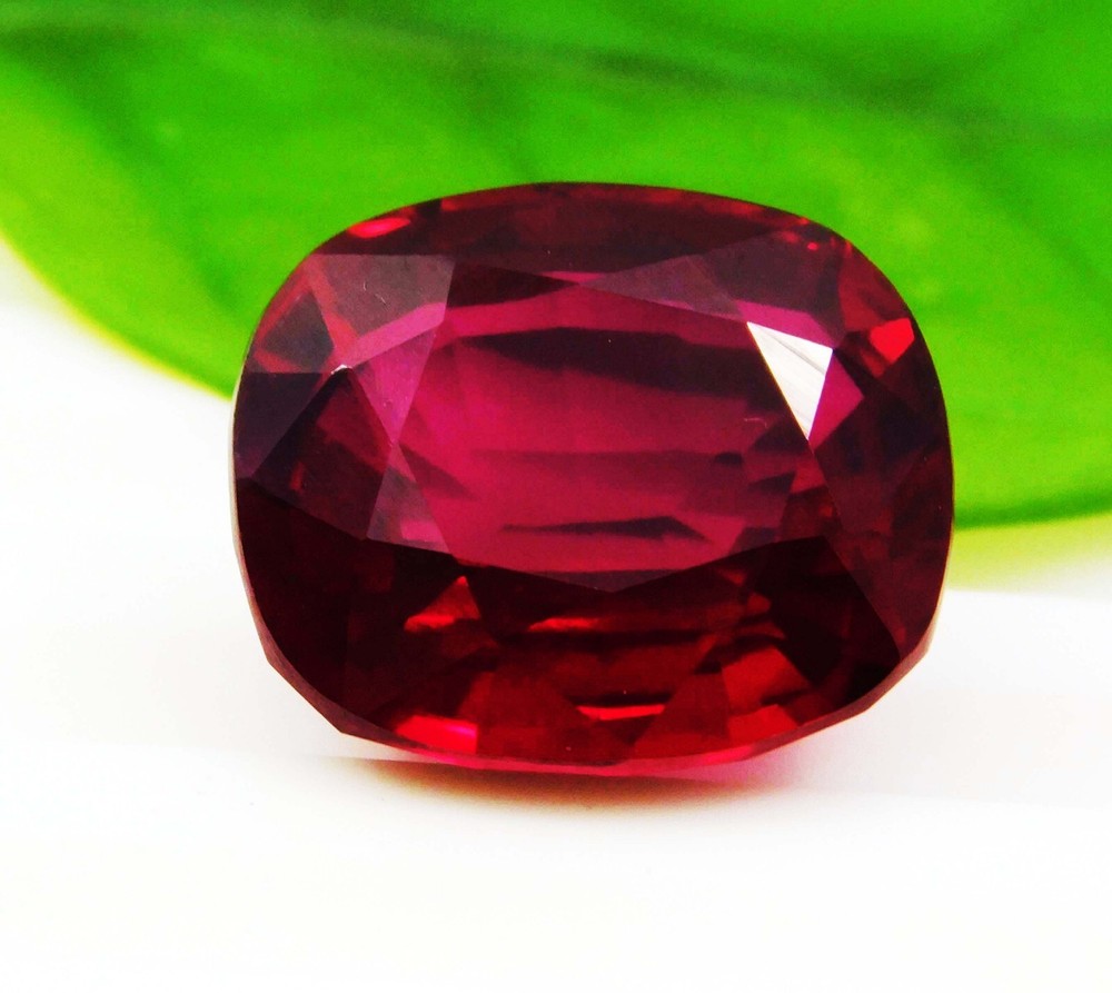 16.15ct Natural Mozambique Blood Red Ruby Cushion Loose Gemstone Certified