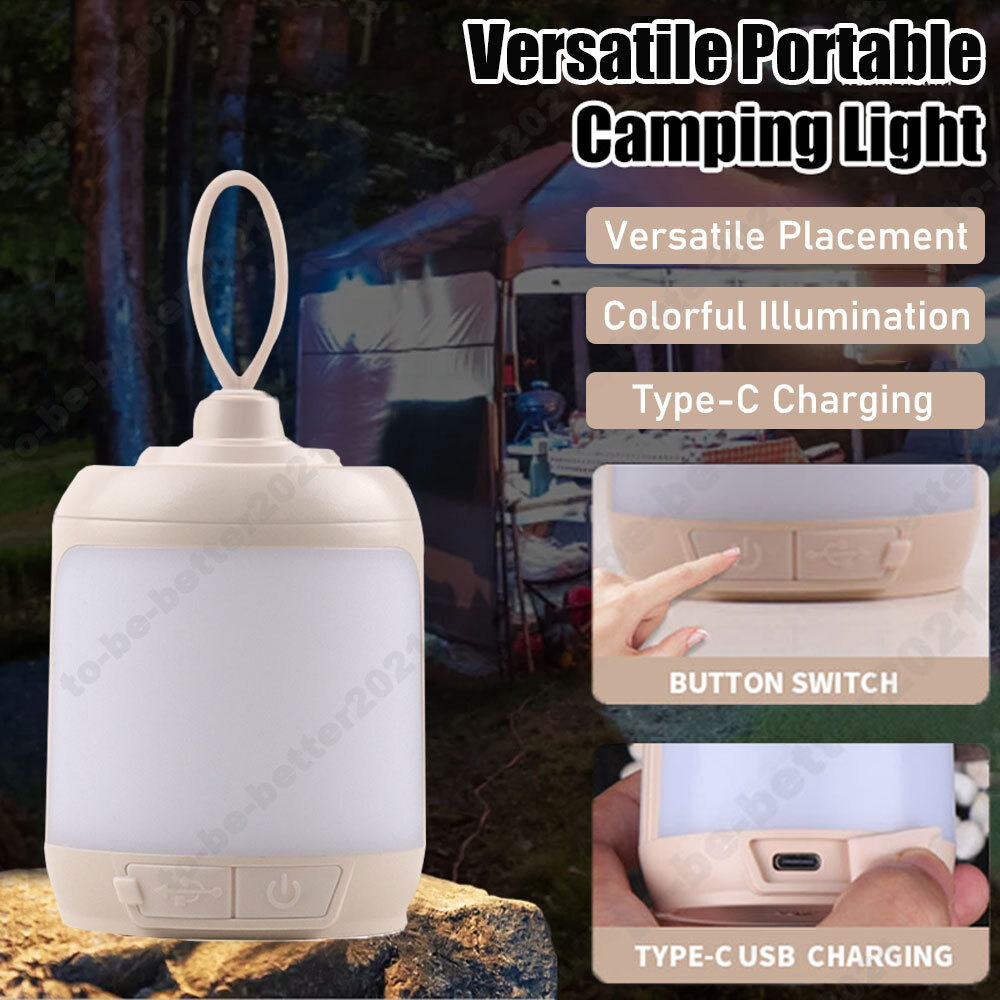 Mini LED Camping Lantern Tent Light 400mAh Rechargeable Emergency Light for Home