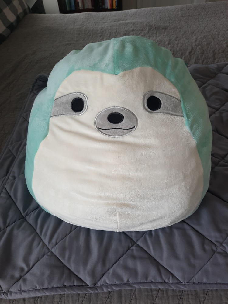 Squishmallow Aqua Sloth 2018  16”  Clean  Kelly Toy Plush
