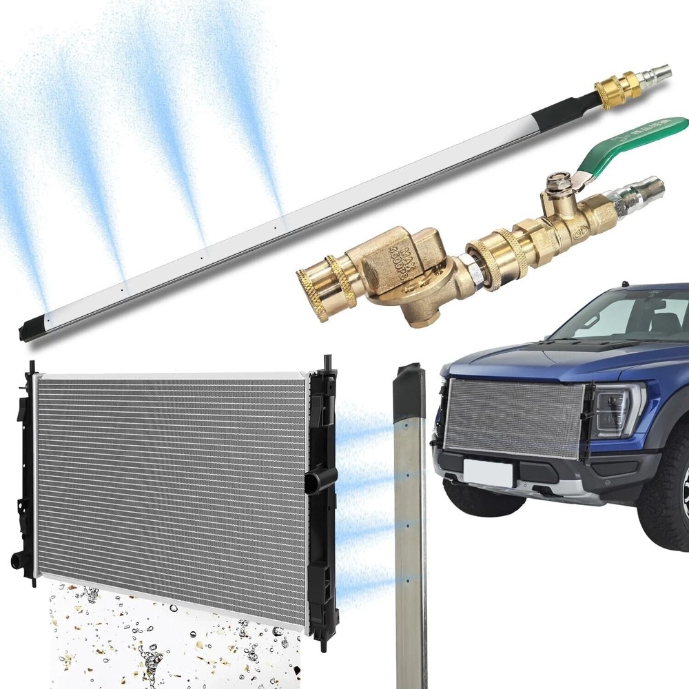 Radiator Cleaning Wand with Water Air Flow for Efficient Dust Removal