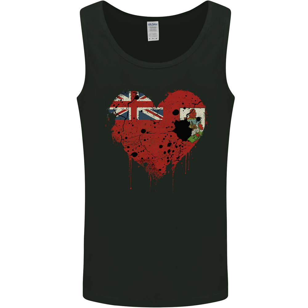 Love Flag Bermuda Football Mens Vest Tank Top