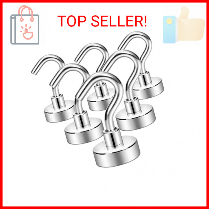 Neosmuk 30lb+ Heavy Duty Magnetic Hooks for Cruise Ship Essentials
