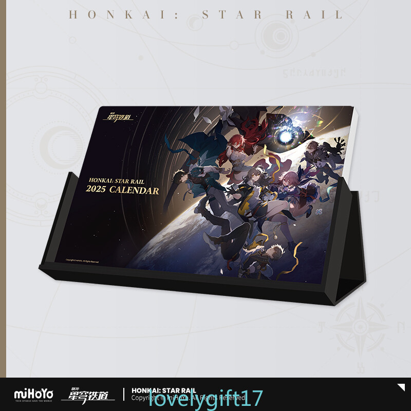 Presale Honkai Star Rail Official miHoYo 2025 Weekly Calendars Desk Calendar-image