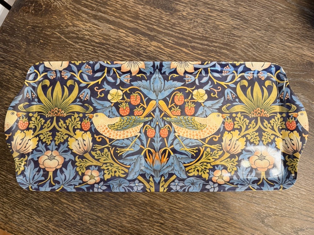Pimpernel Morris & Co Strawberry Thief Blue Sandwich Tray