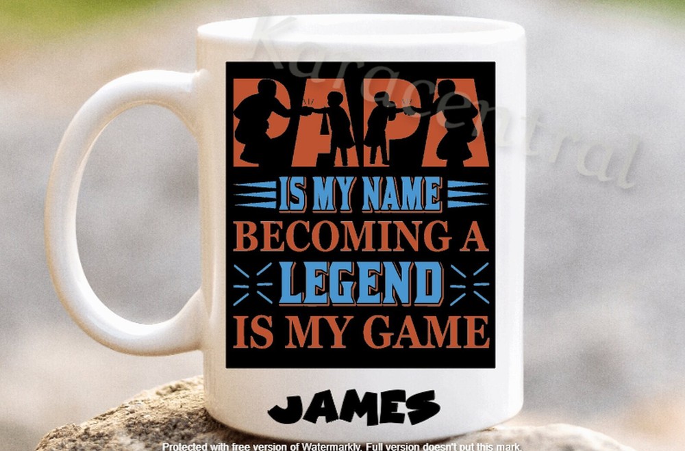 Personalised Fathers Day Mug Custom Coffee Tea Cup For Him Gift Present In The