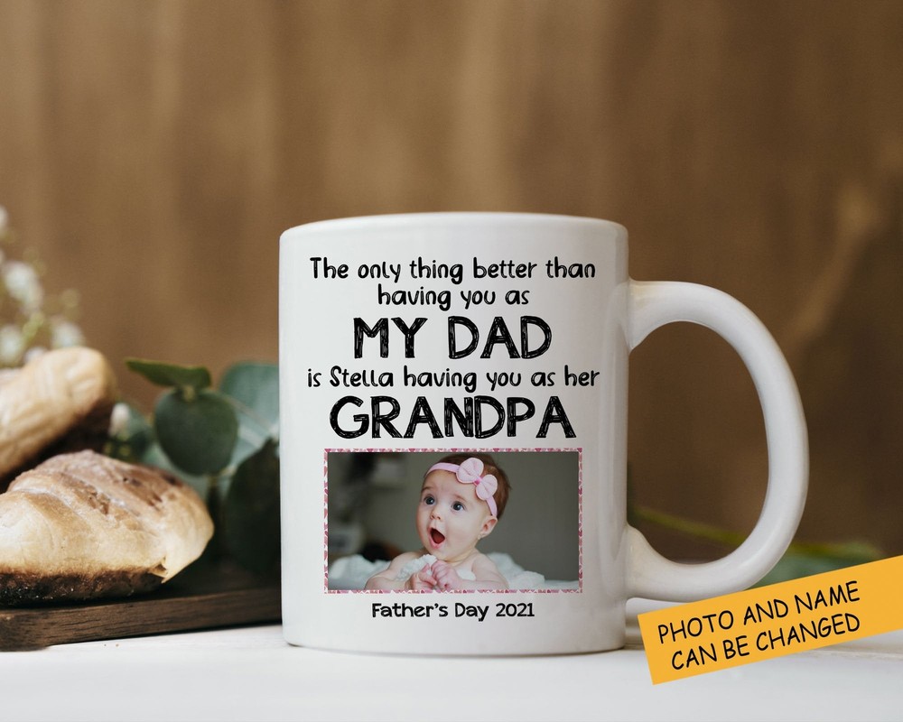 Personalized Dad And Grandpa Mug Gift For Father Happy Father Day Custom Name