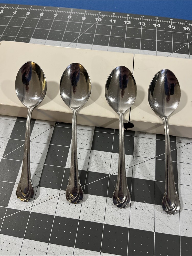 Reed & Barton Porto Ercole 4-Piece 18/0 Stainless Steel Teaspoon Set