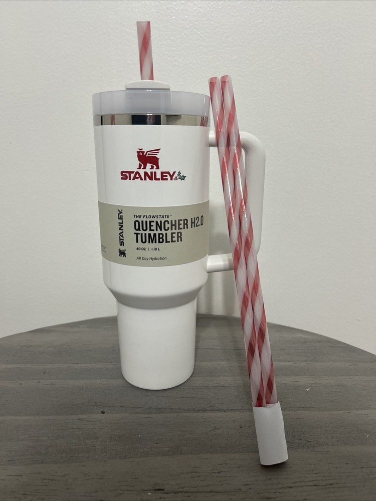 CYBER MONDAY 2023 Mistletoe Stanley The Quencher H2.0 Flowstate 40oz Tumbler New-image