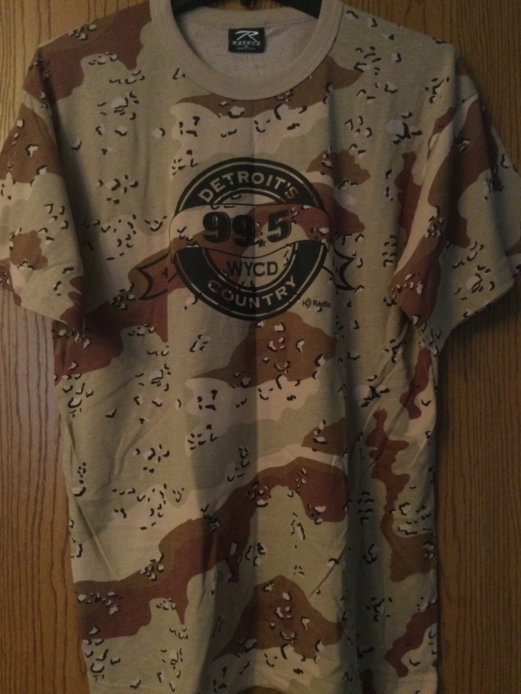 WYCD 99.5 Detroits Country Station XL Brown Military Style Hat