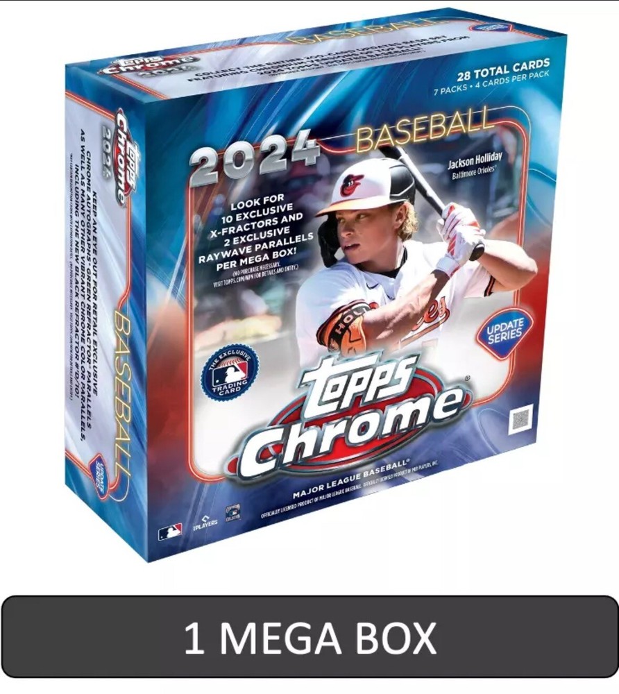 2024 Topps Chrome Update Series Baseball MEGA Box - Factory Sealed - BRAND NEW