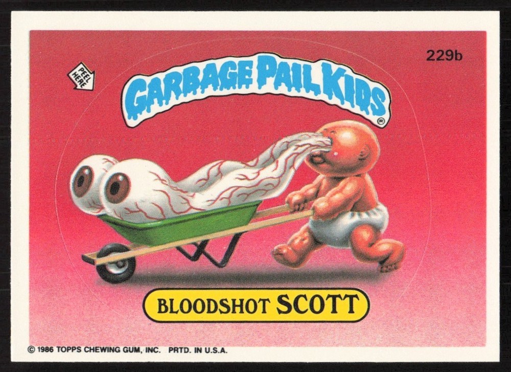 1986 Topps Garbage Pail Kids Sticker Cards Complete Set