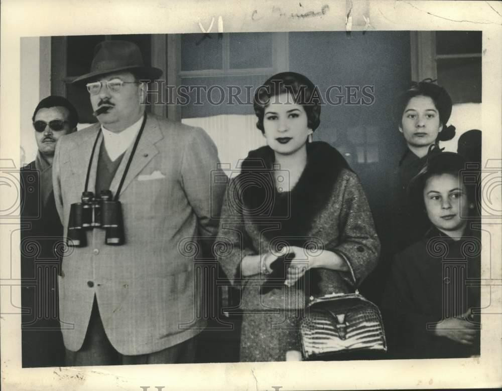 1954 Press Photo Egyptian Queen Narriman Sadek - nox40181