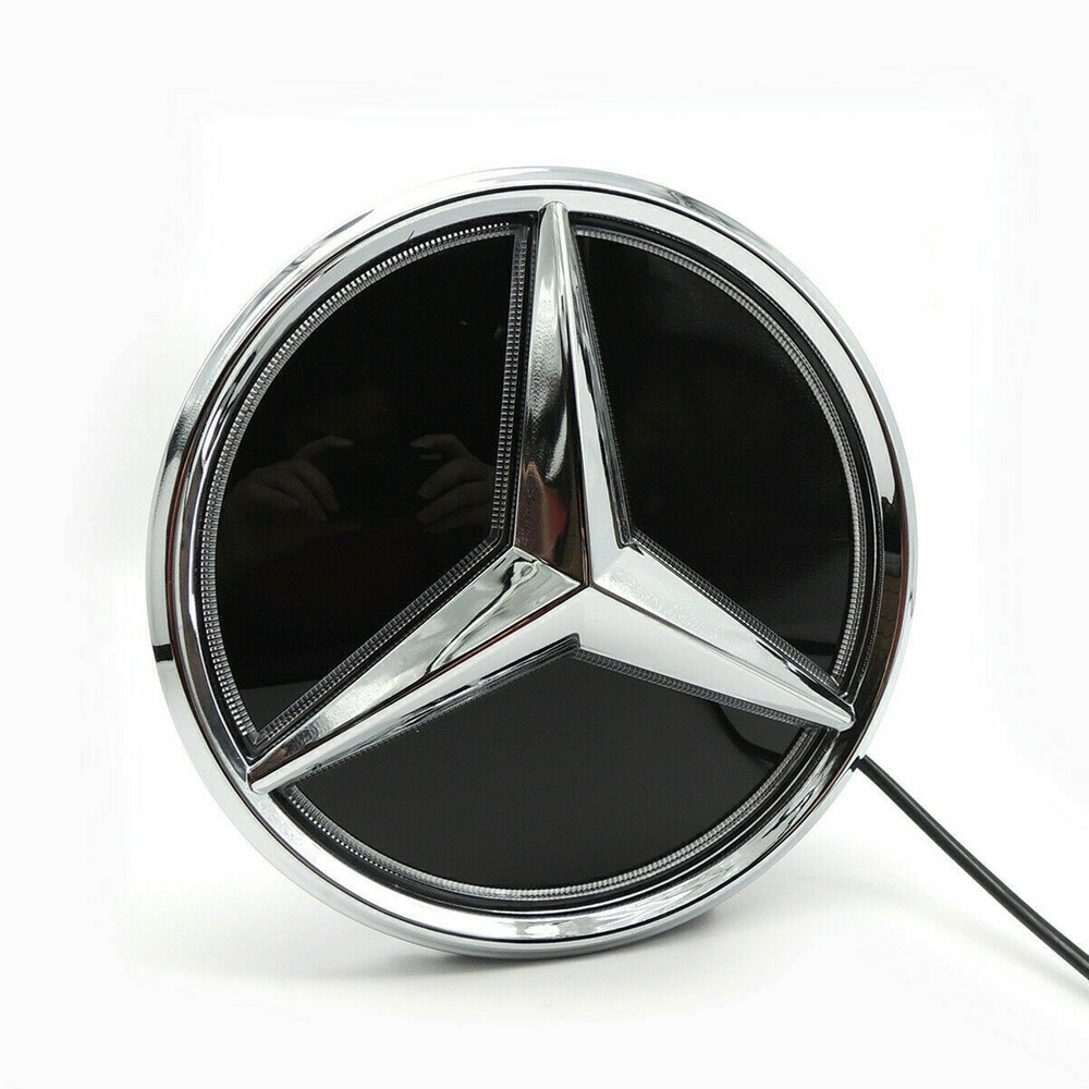 For 2019-22 Mercedes Benz W177 W205 Illuminated Mirror Star Emblem Grille Badge