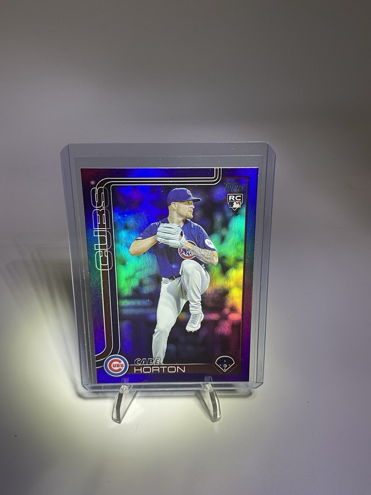 Cade Horton 2025 Topps Update Purple Foil 154/250 Chicago Cubs Rookie RC #US140