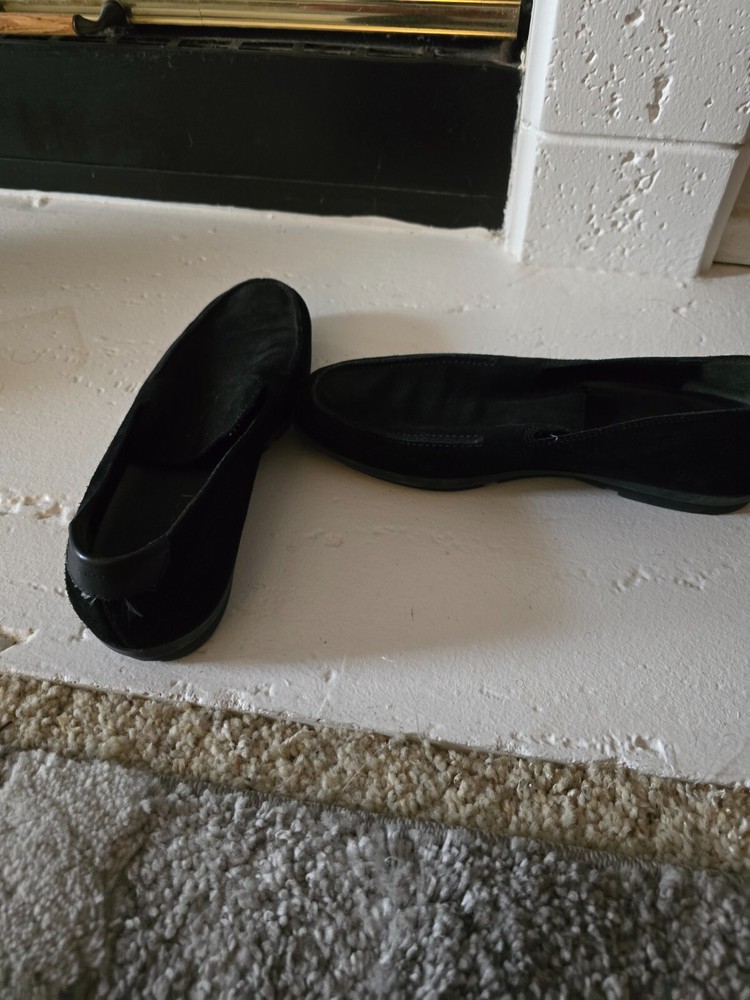 GUCCI  Black Suede Loafers Size US 8.5 B