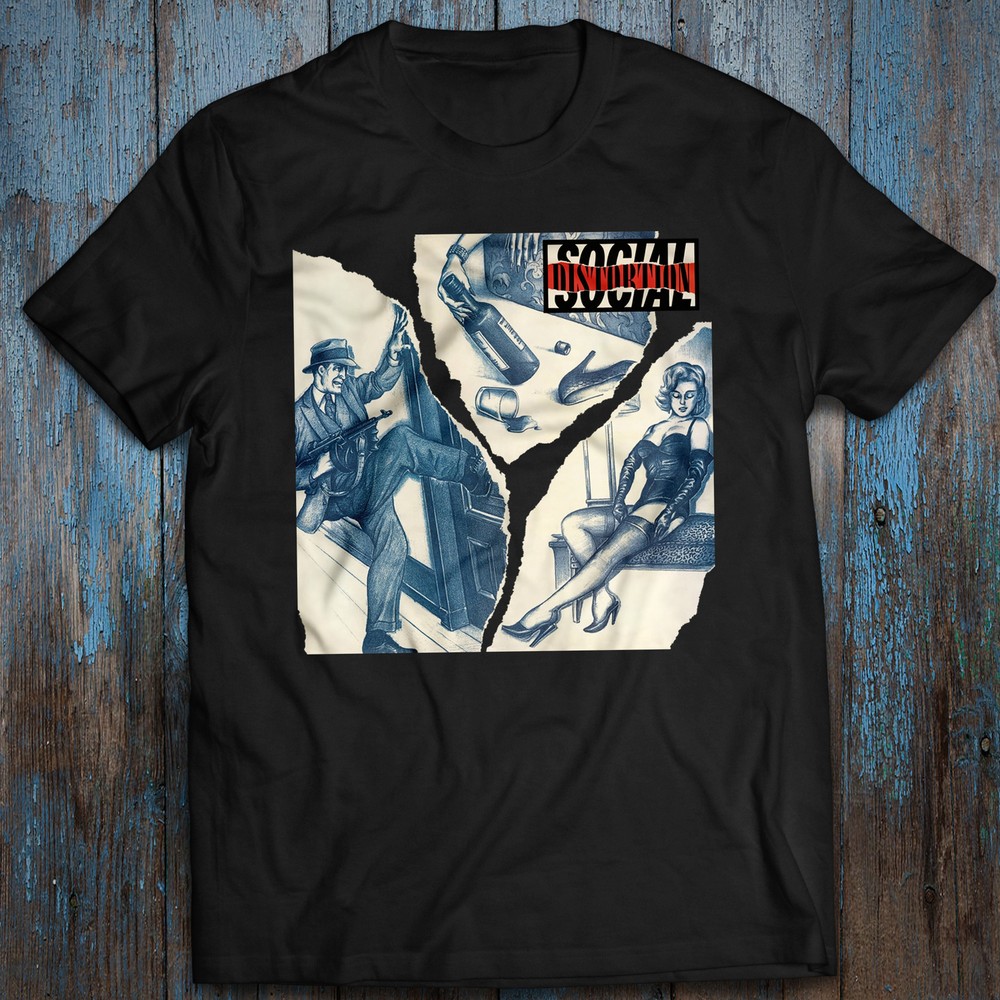 Regular Size M-4XL Cotton T-shirt Music Tee Social Distortion