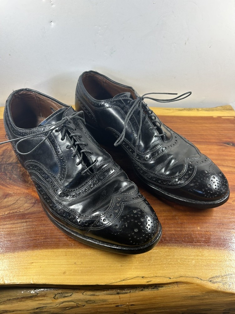 Allen Edmonds McAllister 6215 Black Leather Oxford Dress Shoes Mens Size 8 D