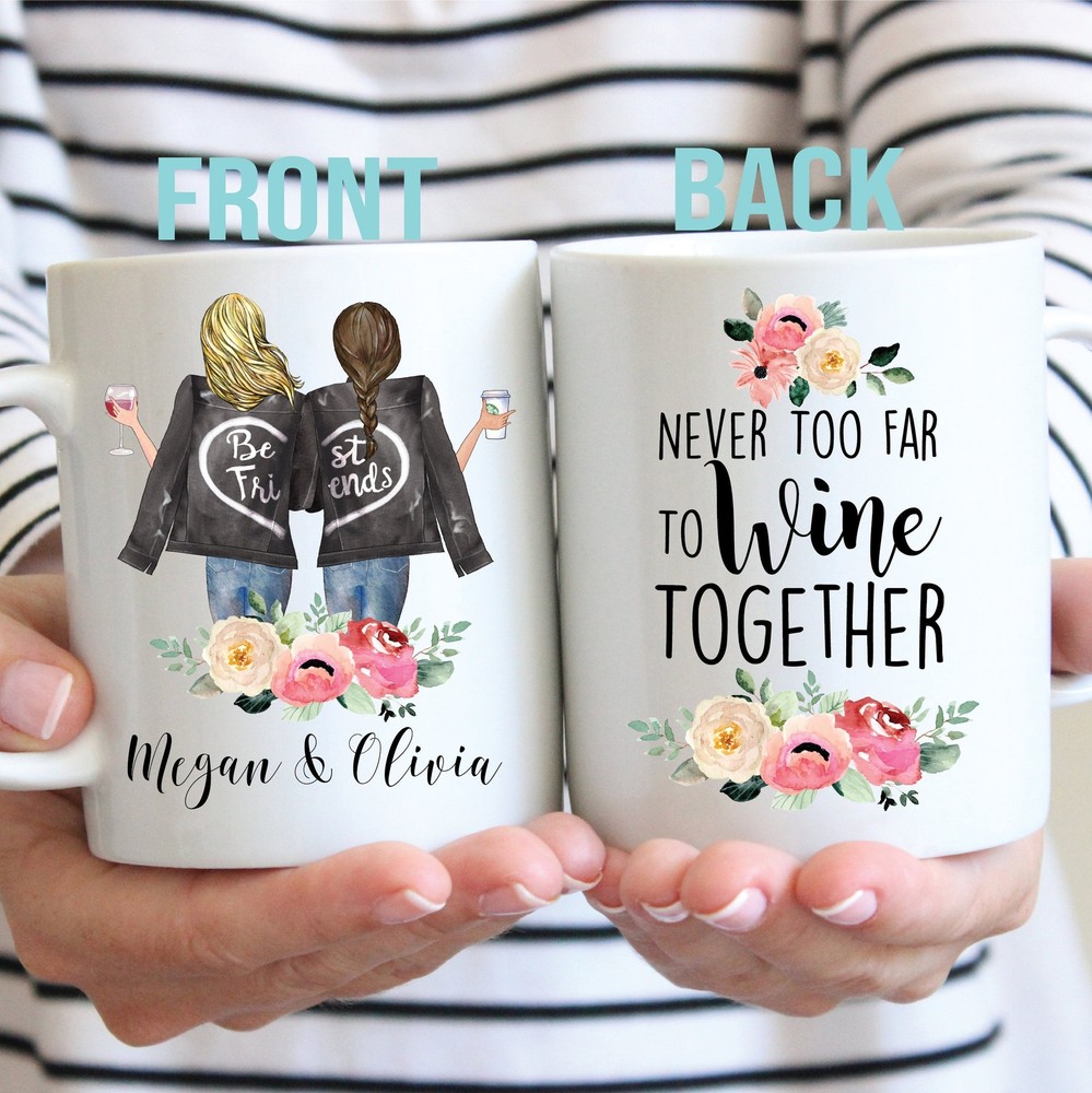Custom Best Friend Gift Custom Bff Mug Moving Away Gift Long Distance Friend