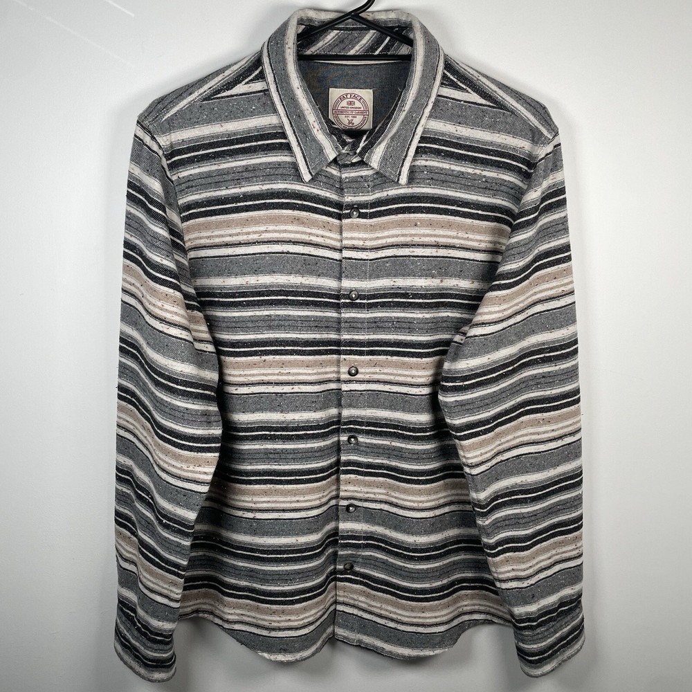 Fat Face Overshirt Heavy Cotton Long Sleeve Collared Button Up Mens Size L