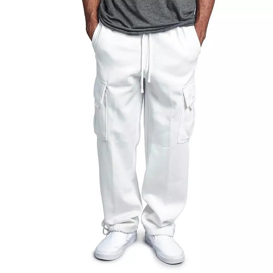 Men's Jogger Overalls G-Style USA Heavy Weight Fleece Cargo Pocket Sweat Pants