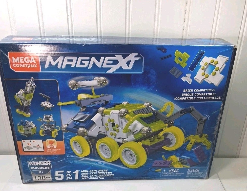 Children Teens Magnext Wonder Builders 138 Pieces Mega Construz 5 in 1 Age 8 +