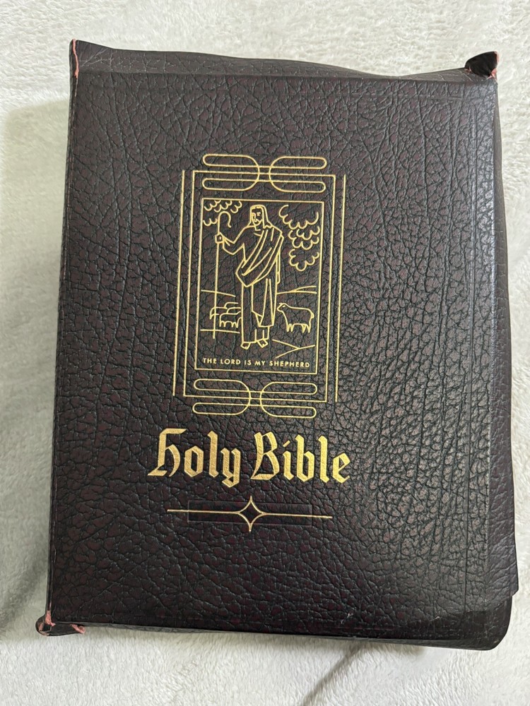 1952 KJV Holy Bible Illustrated - The Good Leader King James Version