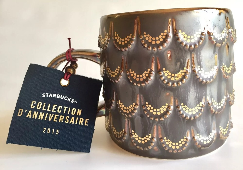 Starbucks Anniversary 2015 Mug 10 oz. Mermaid inspired D'Anniversaire Collection