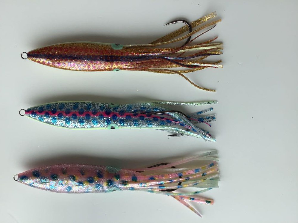 Daiwa Gamakatsu Eguilure Limited Luminous Squid Bait 200G 3-Type Set