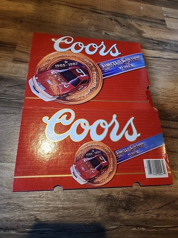 Coors Beer Daytona 500 Limited Edition 12 Pack NASCAR 1985-87 Vintage Racing Champion