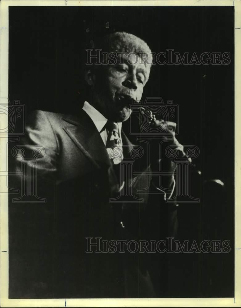 Press Photo Jazz Musician Herbert Hall, Clarinetist - sap25851